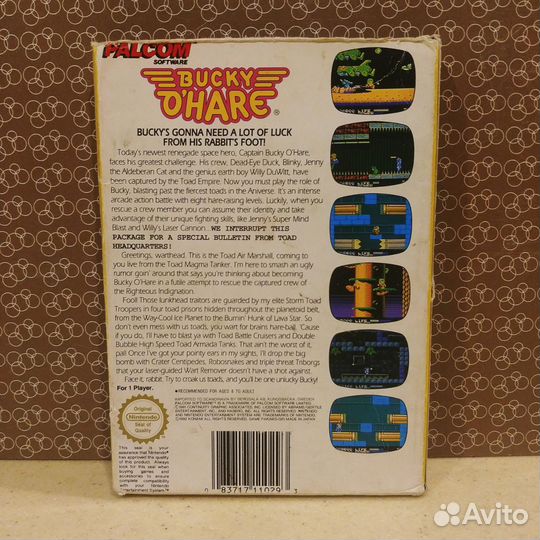 Картридж Bucky O Hare для Nintendo оригинал