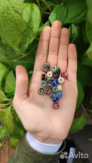 Бусины из керамики, ручная работа