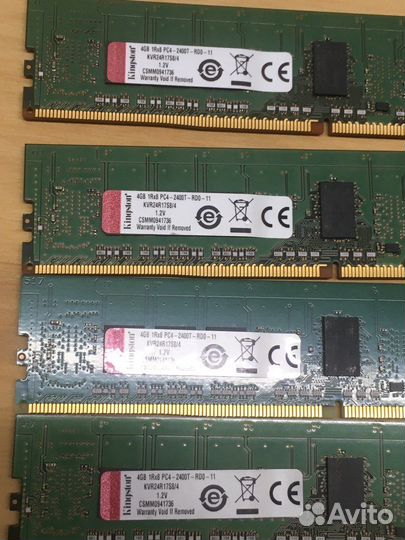 Kingston valueram KVR24R17S8/4