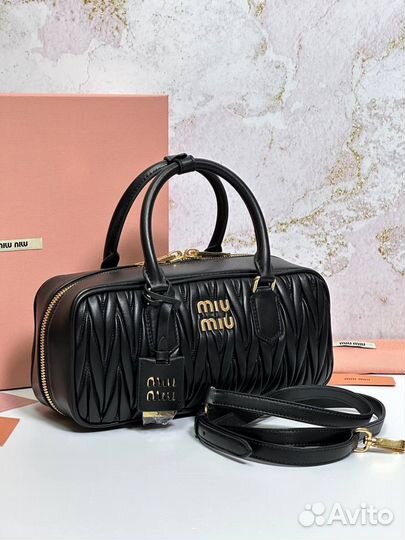 Miumiu сумка Arcadie leather bag