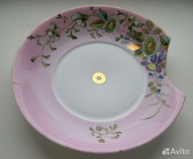 19 век. Блюдце. М.С.Кузнецов. Антикварное блюдо