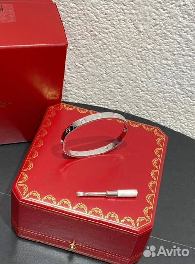 Браслет Cartier Love Из Белого Золота