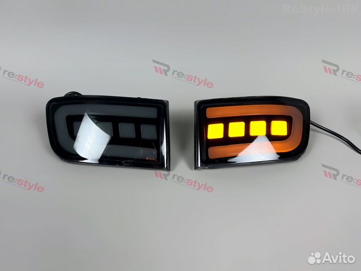 Катафоты Toyota Land Cruiser Prado 120 LED Тюнинг