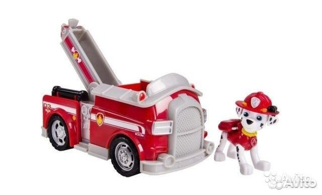 Щенок Маршал на пожарной машине на батар, инерц