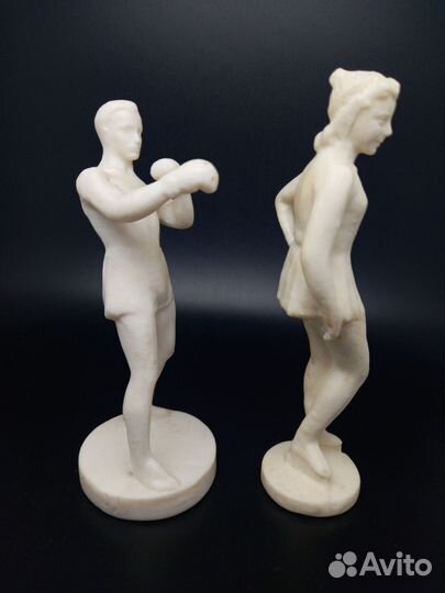 Настольная фигурка Боксер и Фигуристка.#4