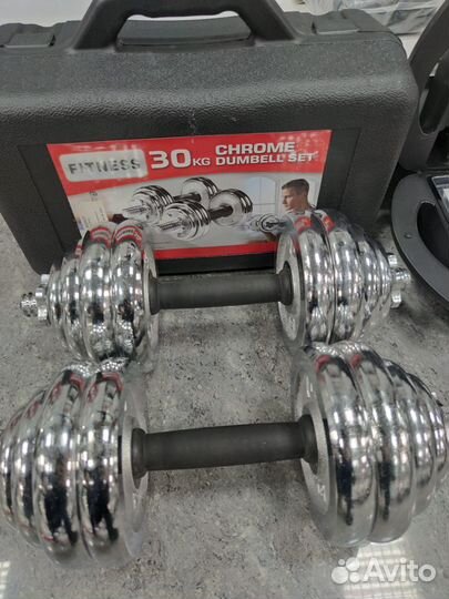 Набор гантелей в кейсе 30 кг 