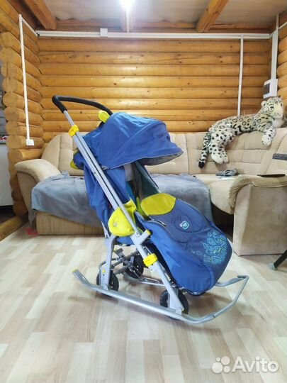 Детские санки коляска nika