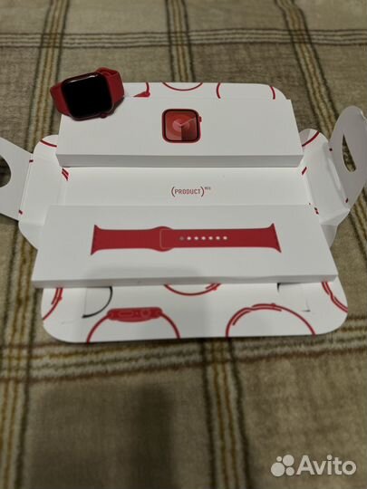 Часы apple watch 9 45 mm red