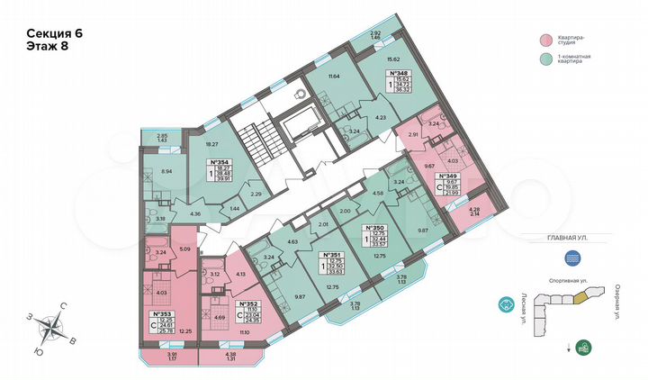 Квартира-студия, 33,6 м², 8/8 эт.