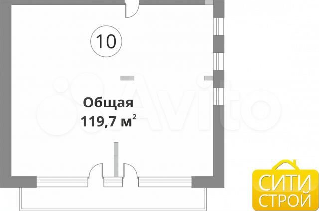 Своб. планировка, 119,7 м², 4/4 эт.