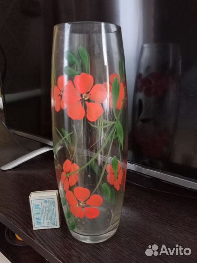 Ваза цветное стекло СССР