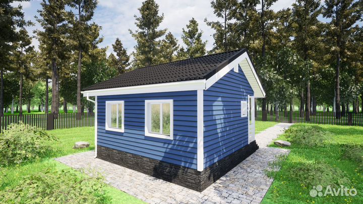 Каркасный дом 6х6 под ключ