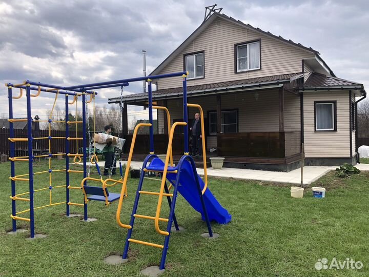 Монтаж детских дачных спортных площадок