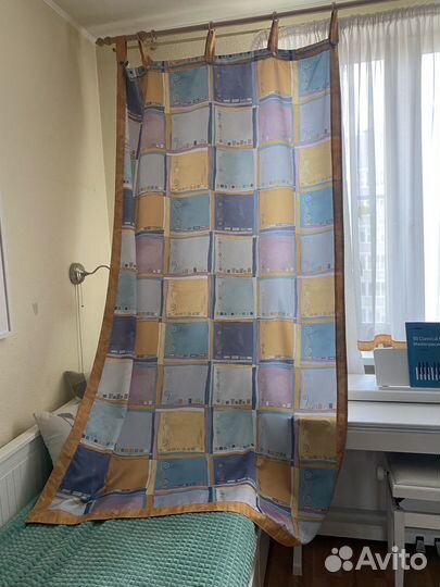 Шторы в детскую + покрывало и наволочки