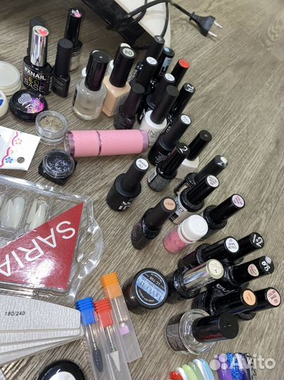 Стартовый набор маникюр/вытяжка/лампа/наращ/34цвет