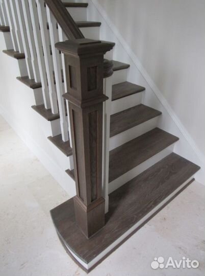 Ступени для лестницы и Обшивка с ограждениями