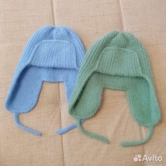 Шапка-ушанка из пуха норки