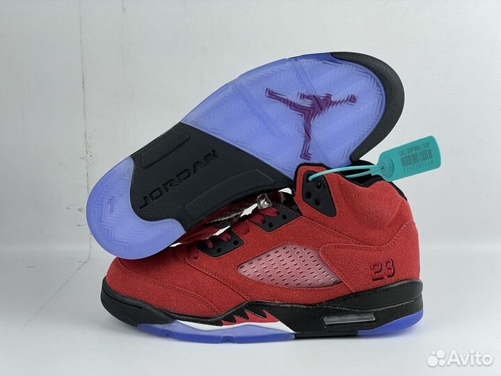 Кроссовки Nike Air Jordan 5 raging bull red
