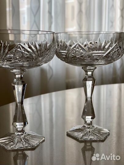 Креманки- шампанки Хрусталь