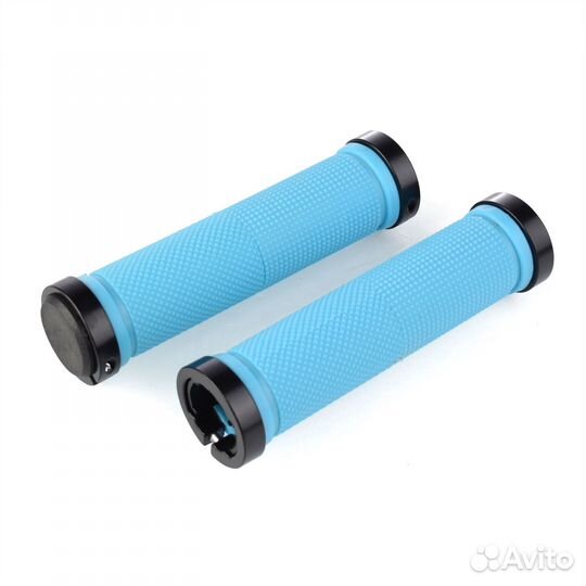 Грипсы Tonzoli с фиксатором Голубые