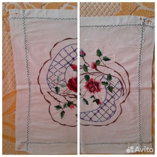 Салфетка с вышивкой - винтаж