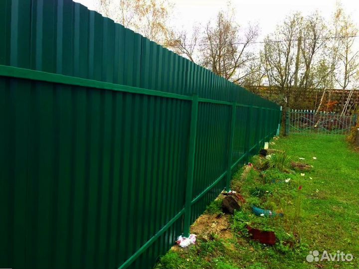 Забор из профнастила