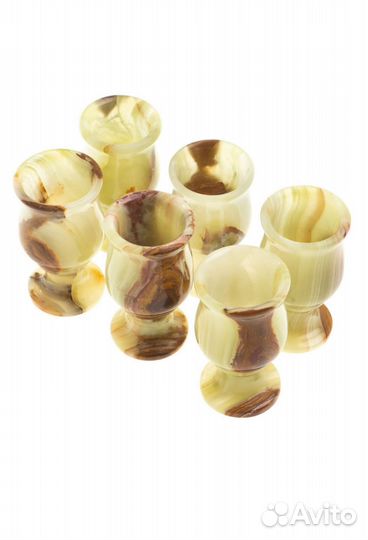 Рюмки из оникса 6 шт