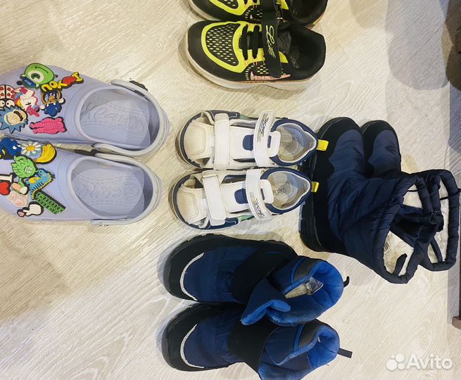 Вещи и обувь пакетом на мальчика много 3-5 лет