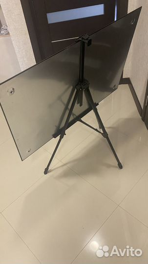 Магнитно маркерная доска стеклянная черная