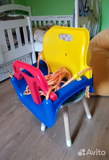 Качели детские подвесные со спинкой