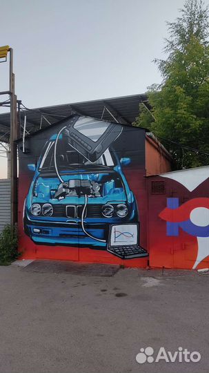 Роспись стен, граффити на заказ, услуги художника