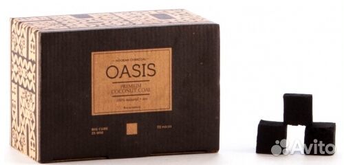 Уголь оптом Оазис 72куб BIG для кальяна, оригинал
