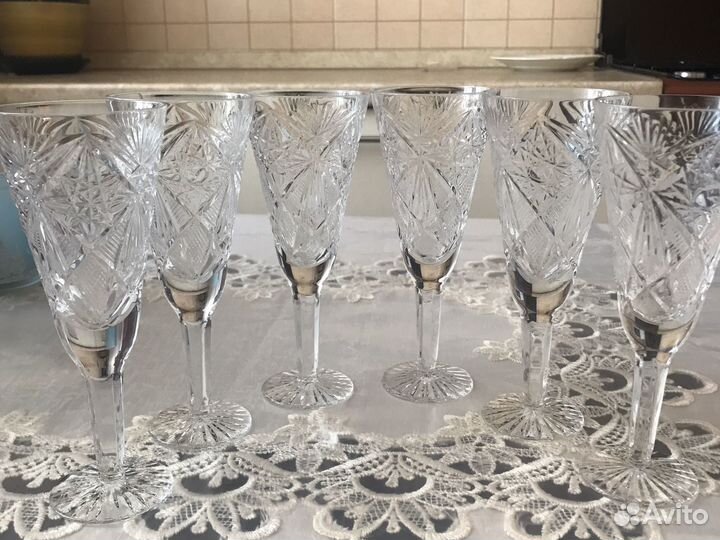 Фужеры под шампанское (хрусталь )