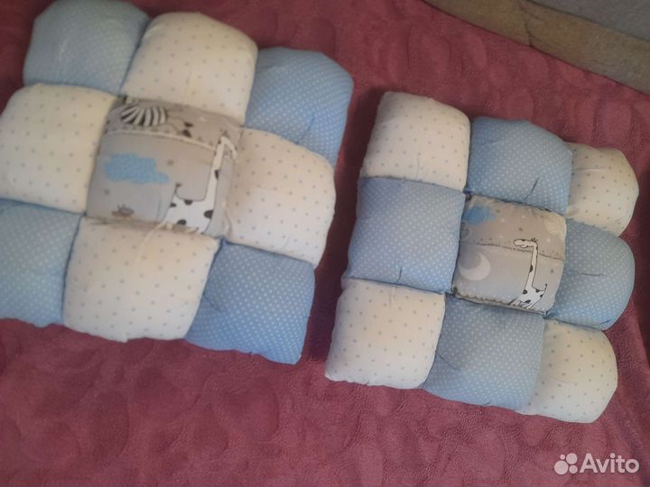 Детские подушки и одеяло в сумке