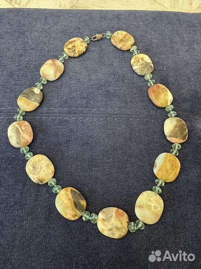 Бусы яшма новые