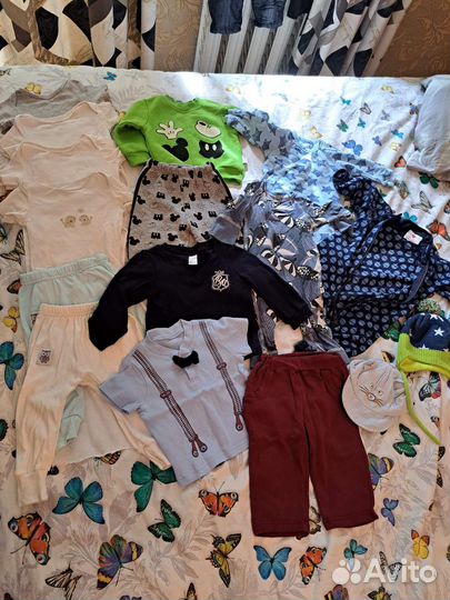 Одежда пакетом на мальчика до 1 года, hm, reima