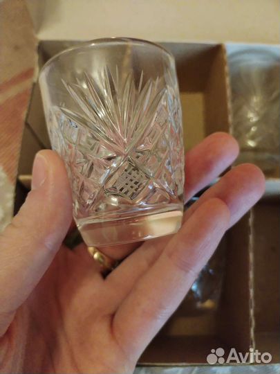 Хрустальные стопки 5 шт