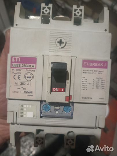 Автоматический выключатель 250а