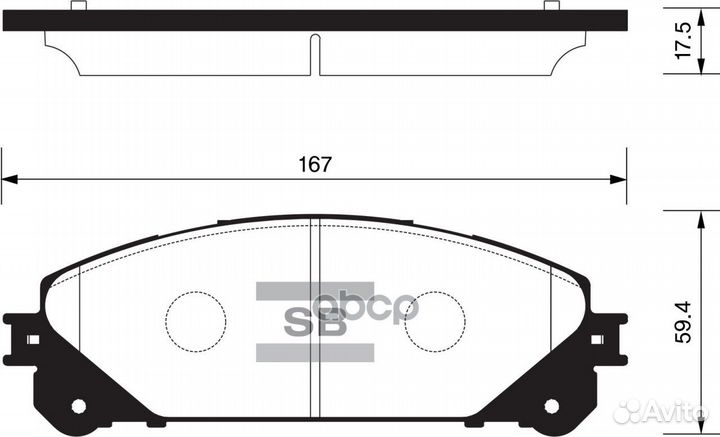 Колодки торм.пер. SP2137 Sangsin brake