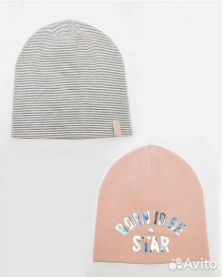 2 шапки для девочки, новые