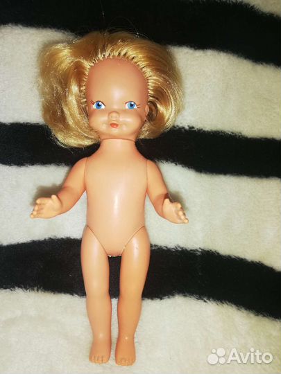 Кукла Хитруля гдр с пышной шевелюрой