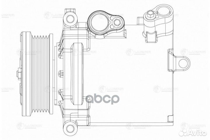 Компрессор кондиционера lancer X/outlander XL 1