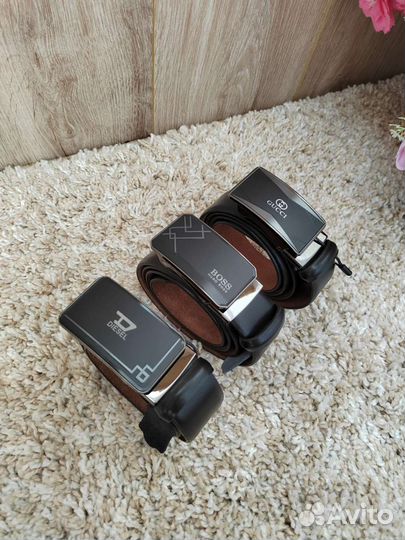 Мужской кожаный ремень