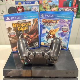 PS 4 Fat + Infamous: second son + Ratchet & Clank