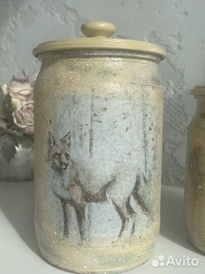 Банки для сыпучих продуктов. Стекло