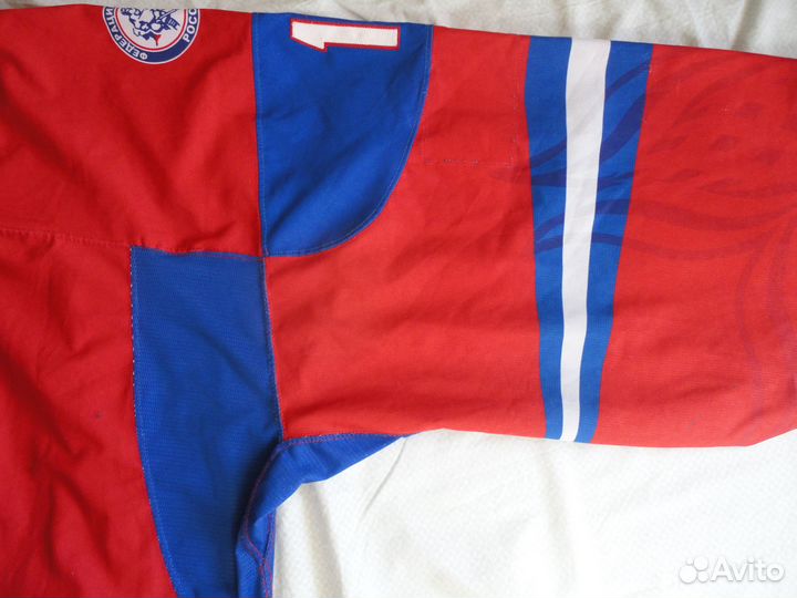 Хоккейный свитер игровой.Сборная России №1