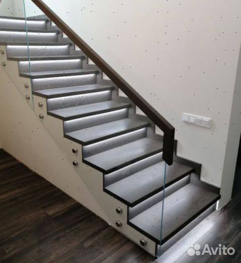 Перила для лестницы стеклянные ограждения