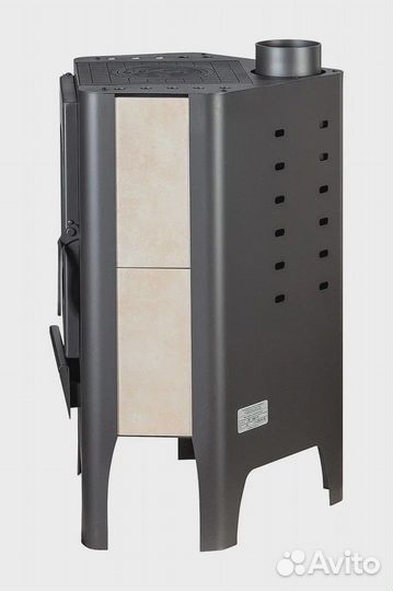 Печь-камин бавария эко угловая с плитой Экокамин