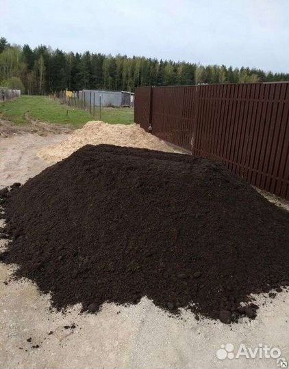 Плодородный чернозём фермерский Грунт песчаный