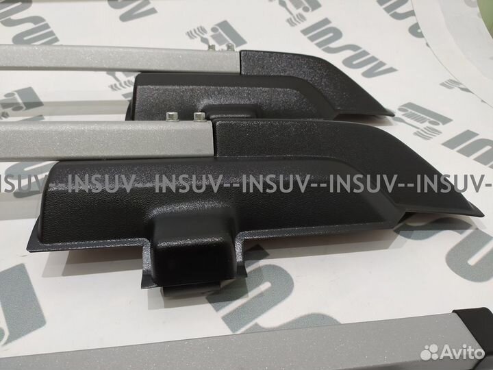 Рейлинги Нива 2121 с поперечинами (серый) пт